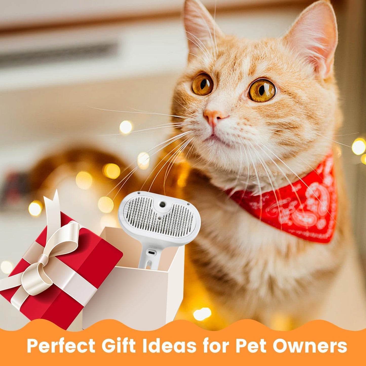 Pet Steam Grooming Brush – Self Cleaning Spray Comb for Dogs & Cats - Trenduff
