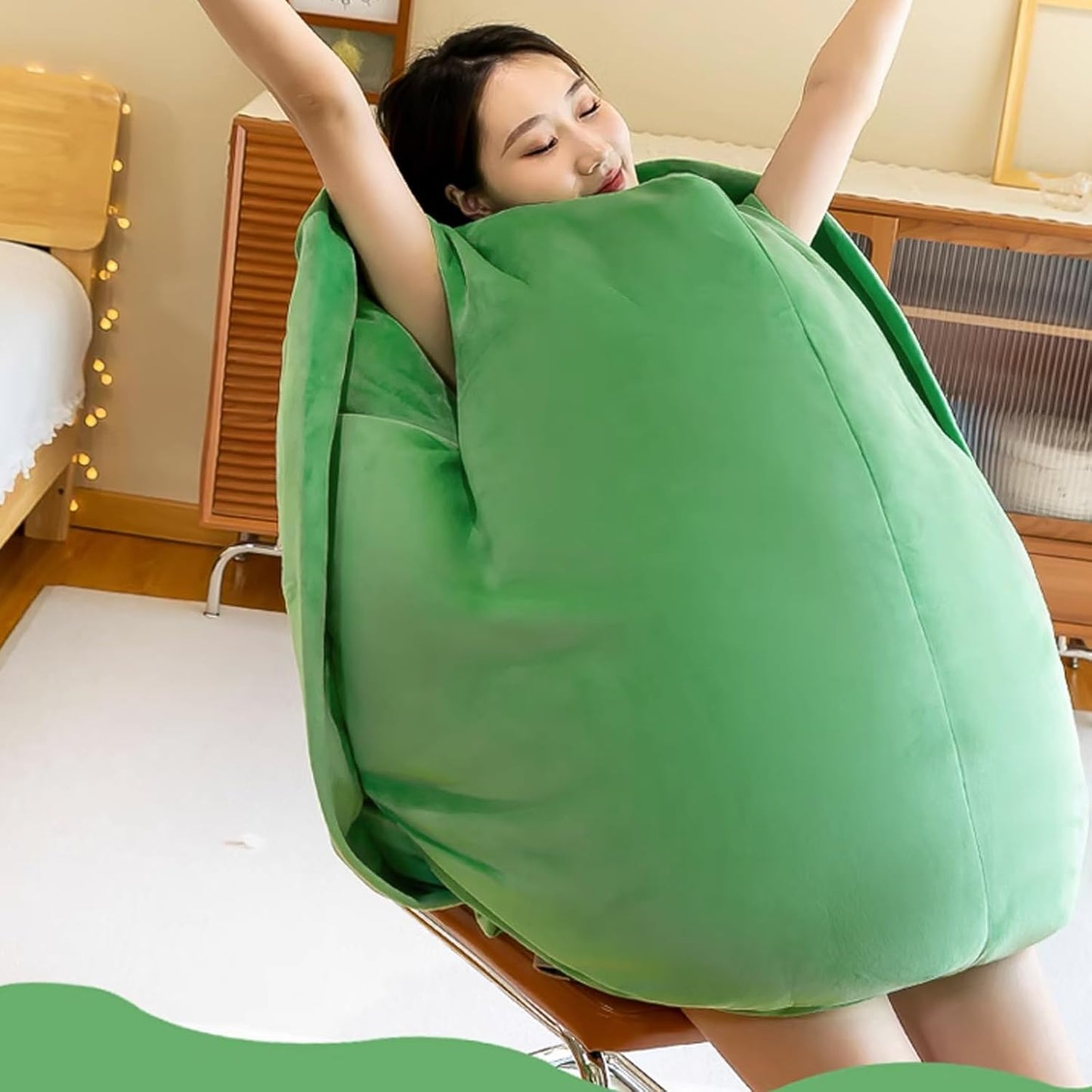 Wearable Turtle Shell Pillow – Plush Tortoise Cushion for Adults