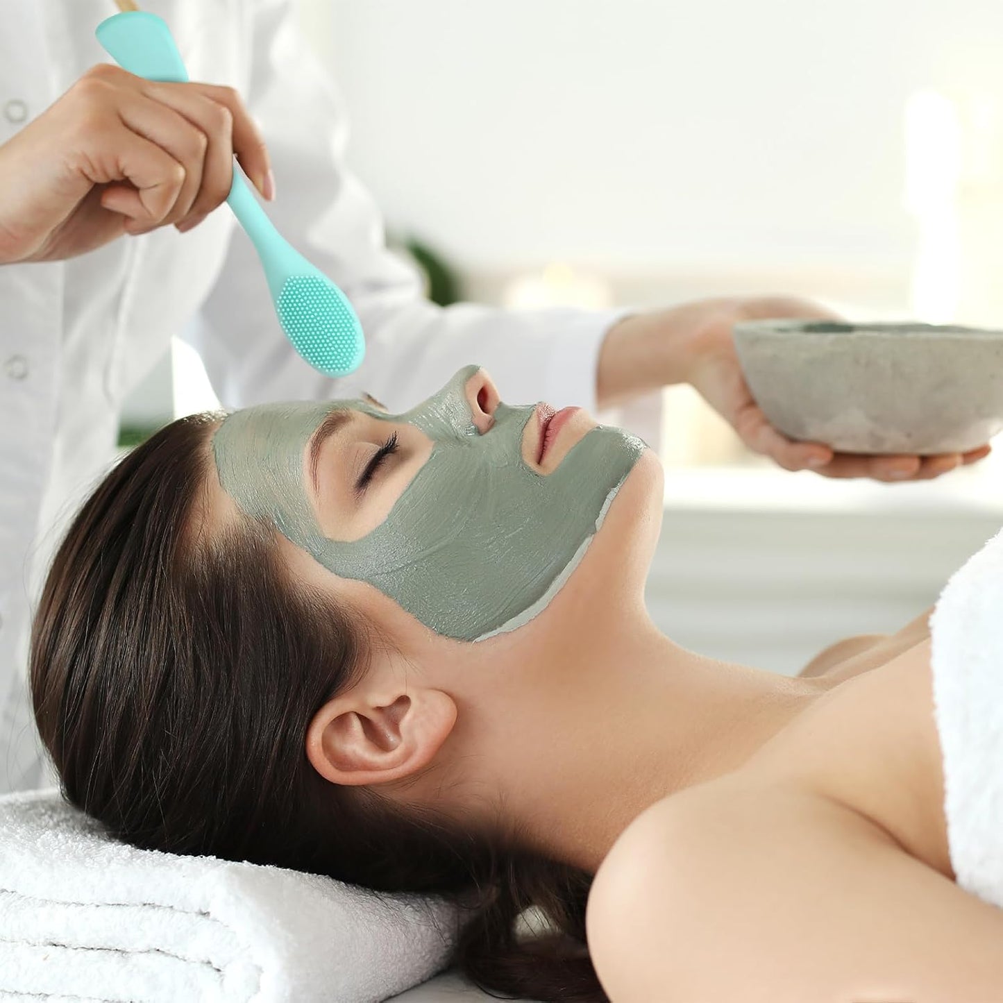 2-Pcs Silicone Face Mask Brush – Soft Cleansing & Applicator Tool - Trenduff
