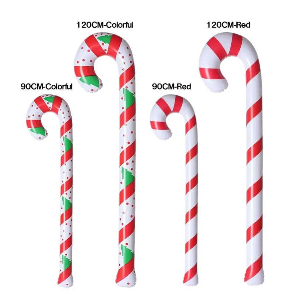 Inflatable Christmas Candy Cane Stick Balloons Merry Christmas Decorations For Home - Trenduff