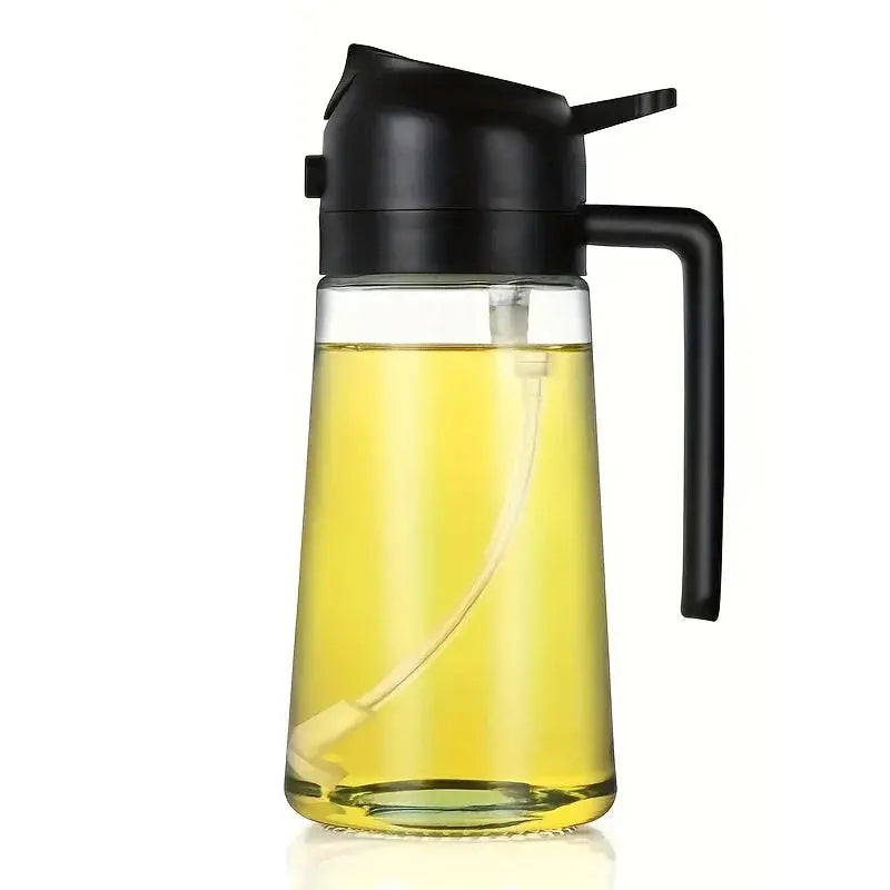 2-in-1 Plastic Spray Oil Bottle - 500ml - Trenduff