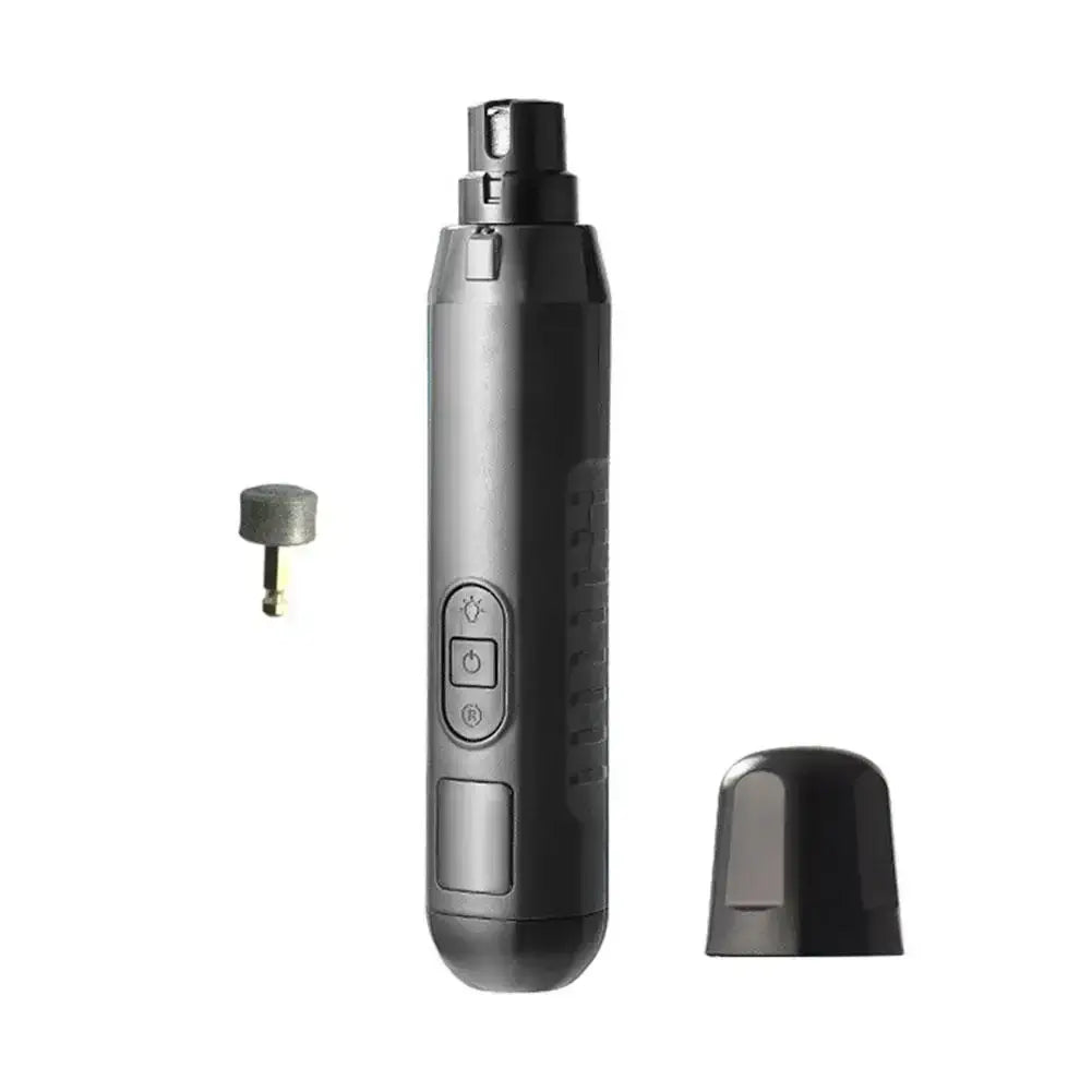 Quiet USB rechargeable pet nail grinder with LED light