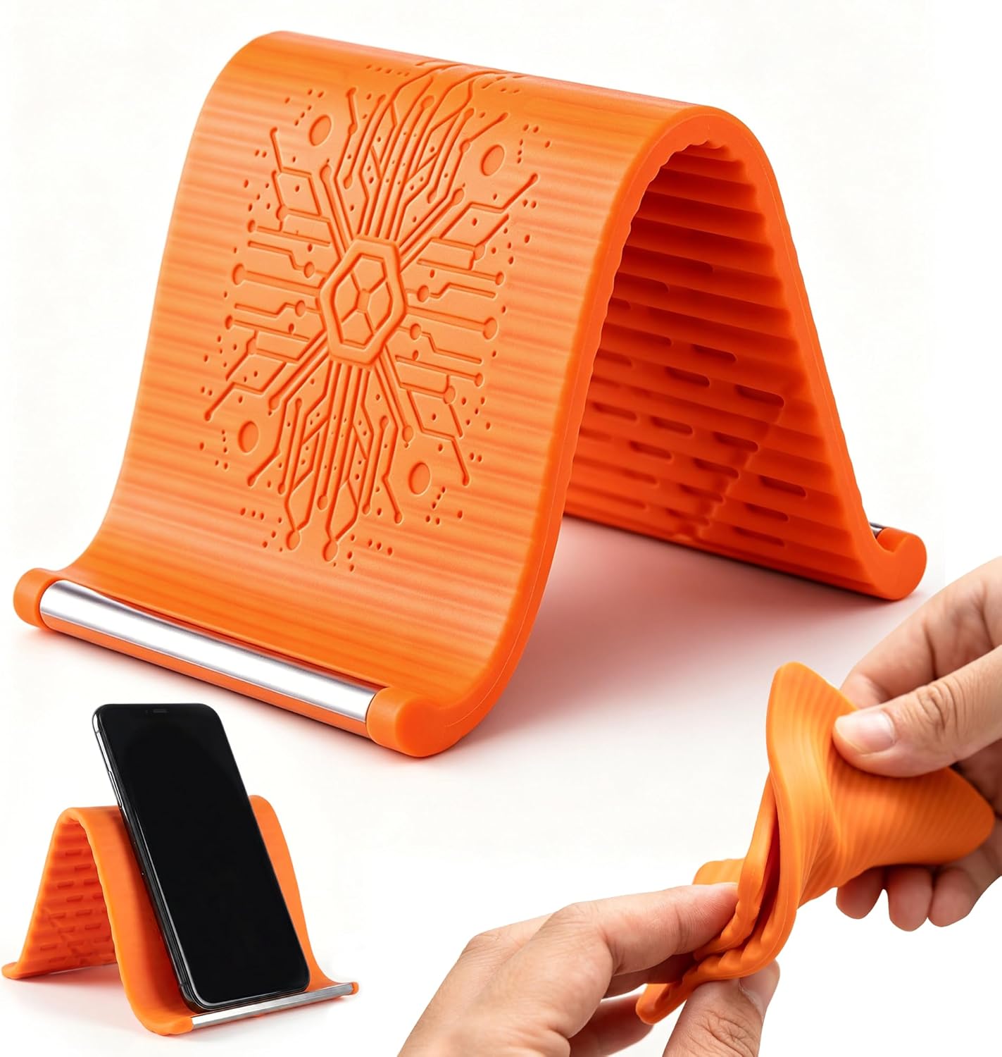 Portable Foldable Phone Holder – Flexible 360° Silicone Travel Stand