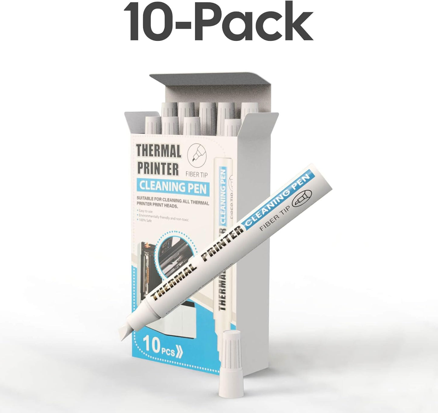 Thermal Printer Cleaning Pen 10 Pack – Easy Printhead Maintenance Tool - Trenduff
