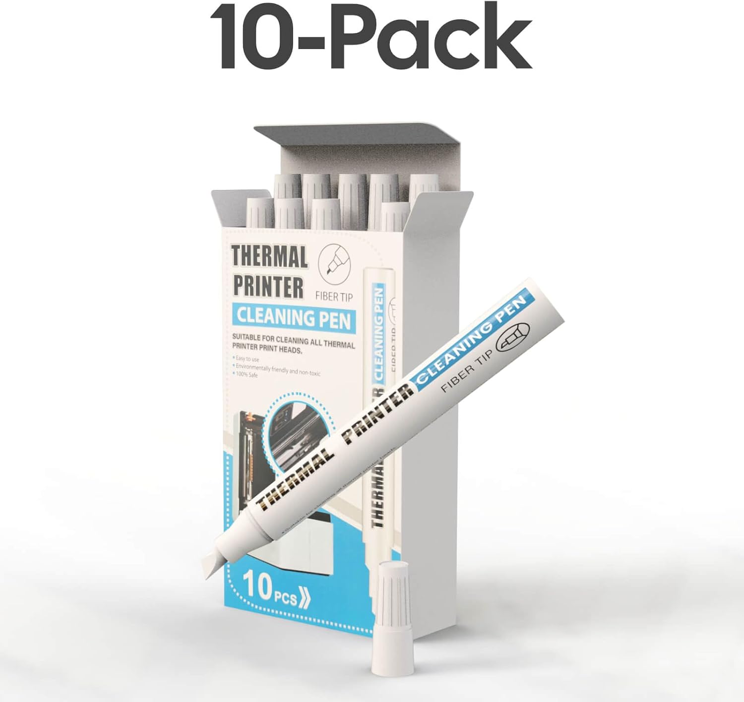 Thermal Printer Cleaning Pen 10 Pack – Easy Printhead Maintenance Tool - Trenduff