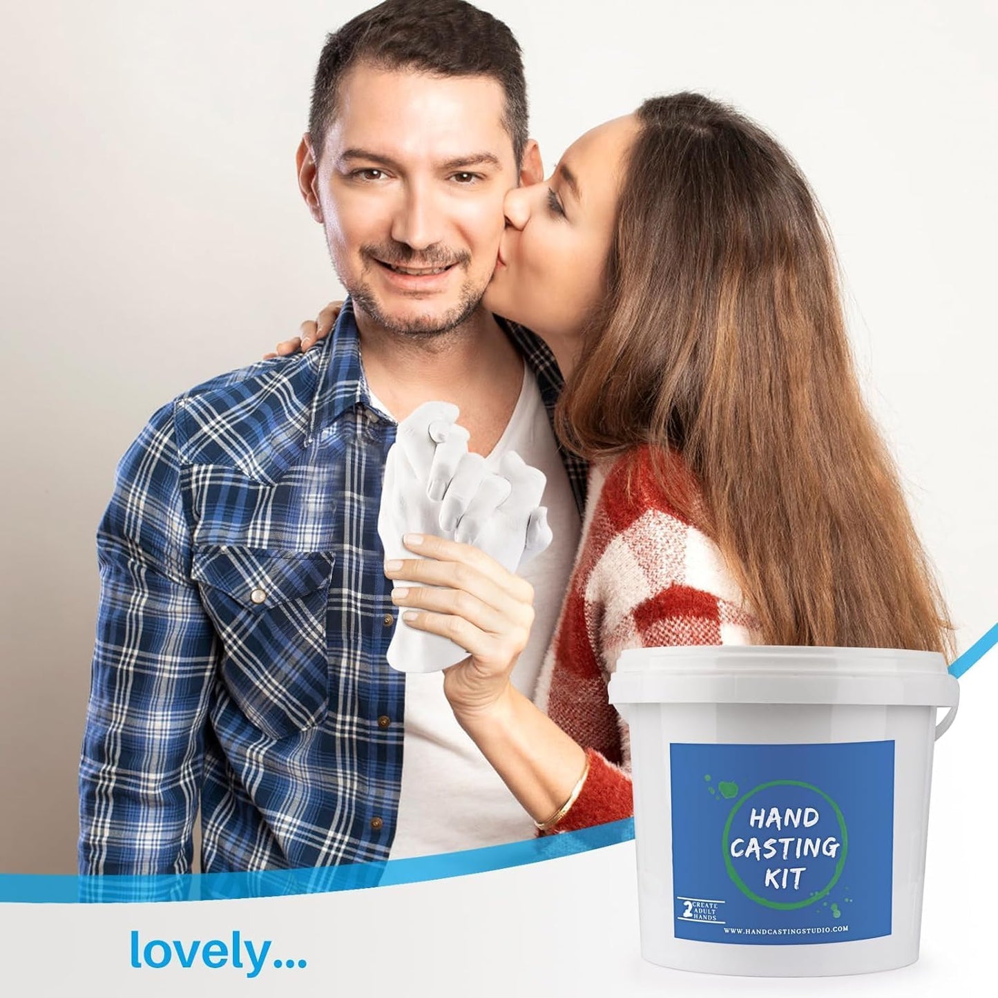 Hands Casting Kit for Couples – DIY Plaster Hand Mold for Memories - Trenduff