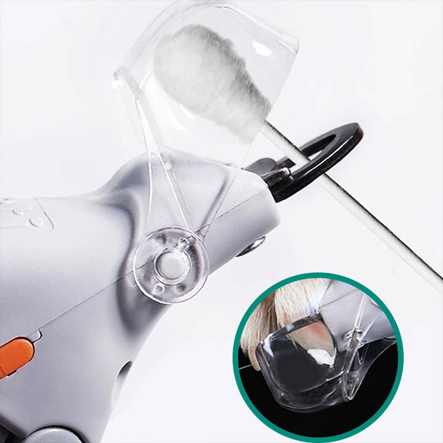 Dog nail clipper with quick sensor trimming large dog nails safely