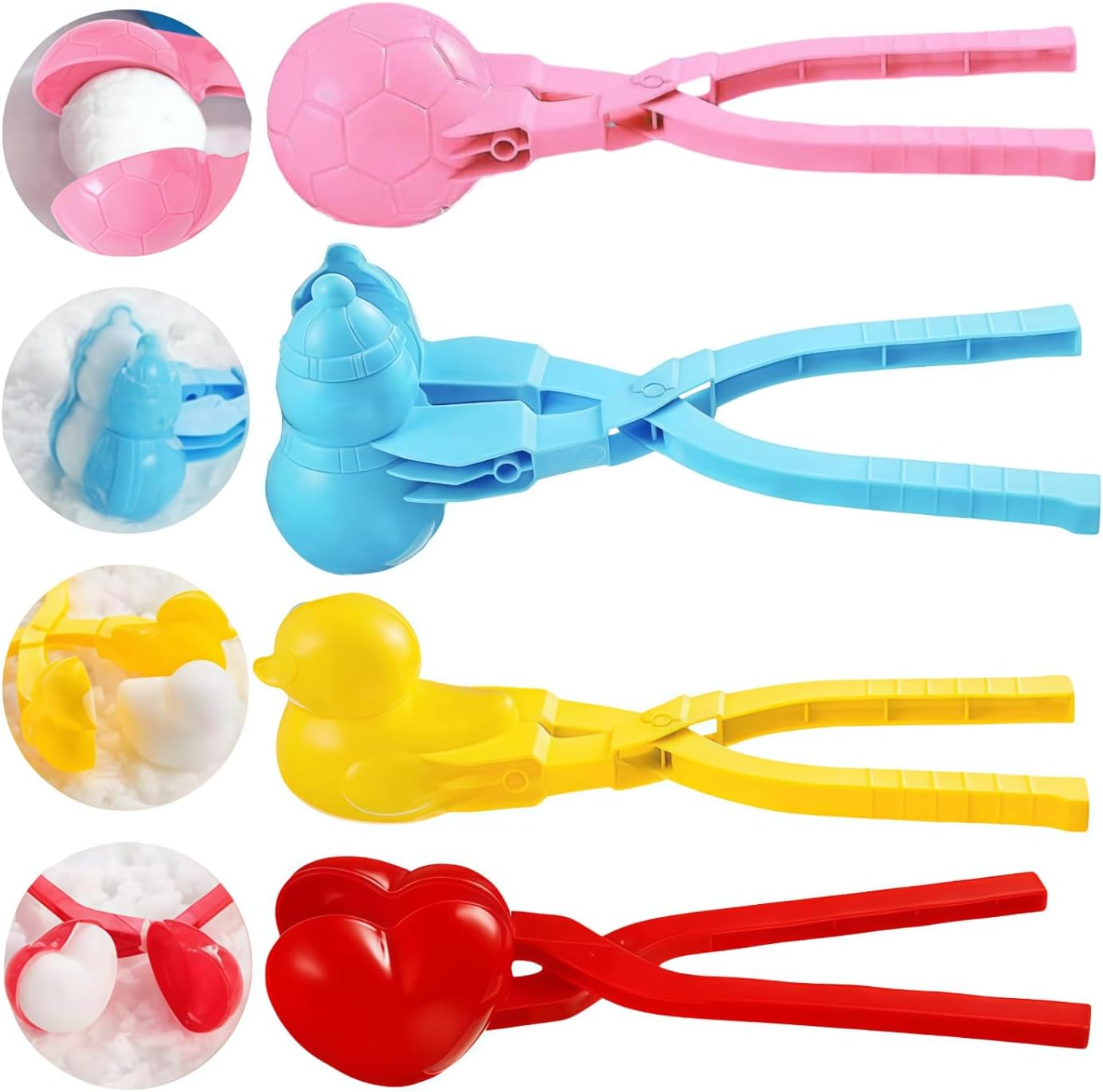 Snowball Maker 4 Pack – Fun Winter Snow Toys with Handle - Trenduff