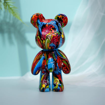 Resin Bear Statue Decor – Modern Animal Sculpture for Home - Trenduff