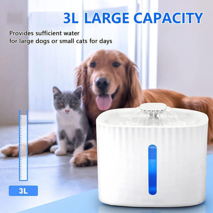 Cat Water Fountain – Automatic Flow Pet Feeder Bowl - Trenduff