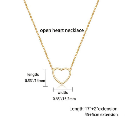 Mini Heart Necklace 18K Gold – Stainless Steel Love Chain