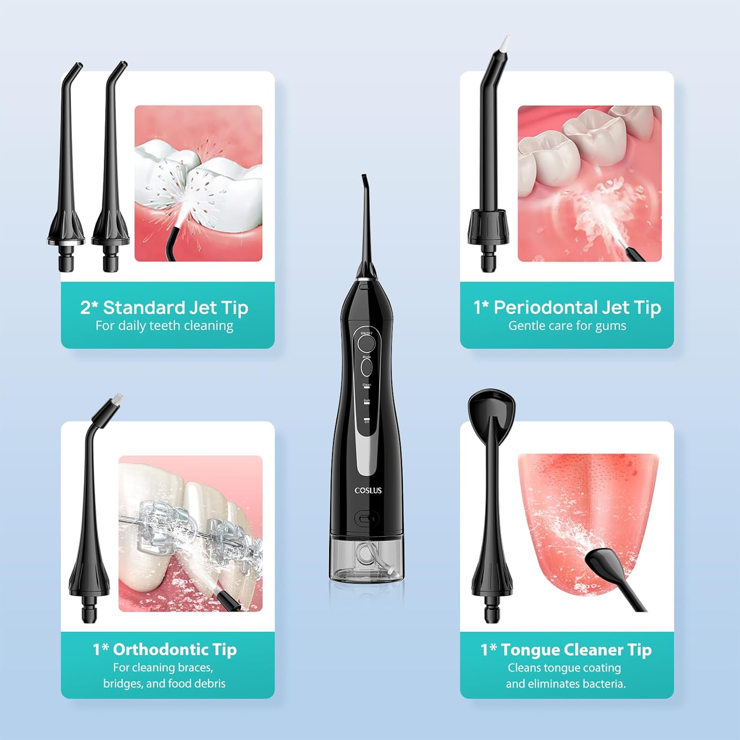 Water Dental Flosser – Cordless Oral Irrigator for Deep Teeth Cleaning - Trenduff