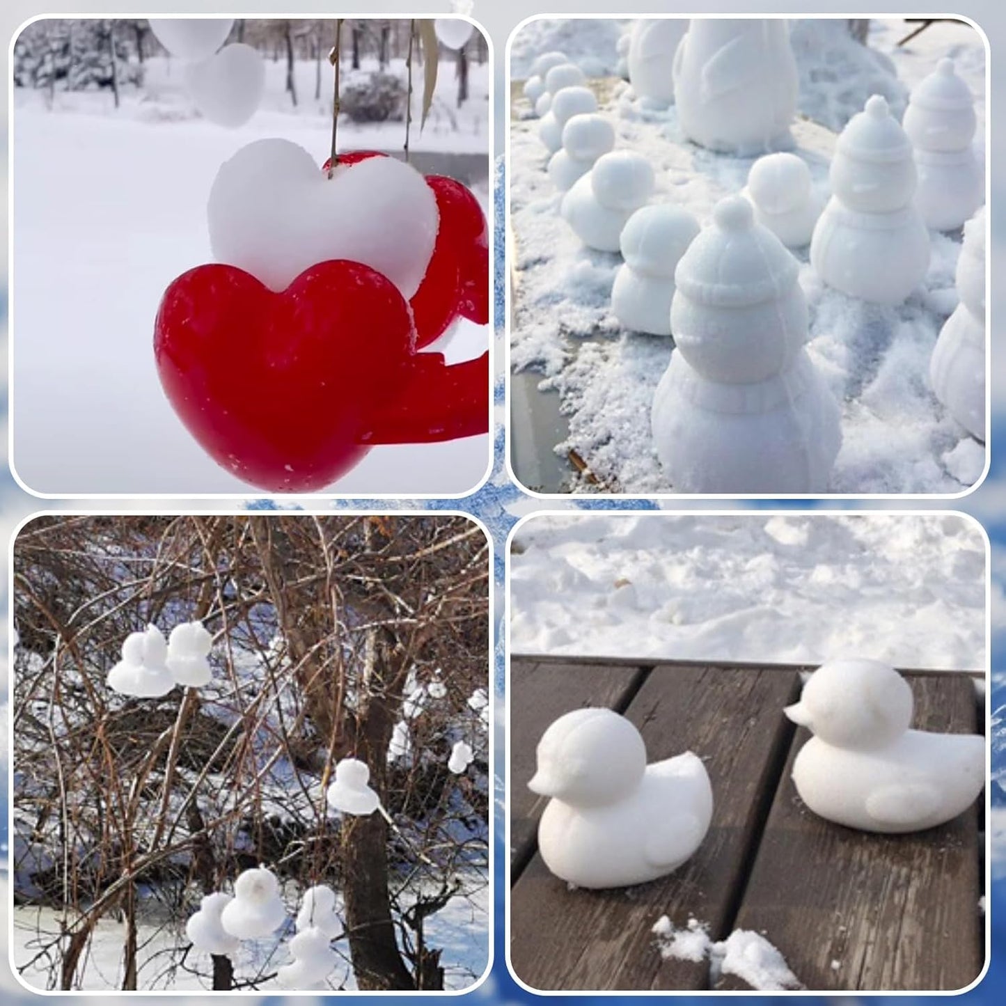 Snowball Maker 4 Pack – Fun Winter Snow Toys with Handle - Trenduff