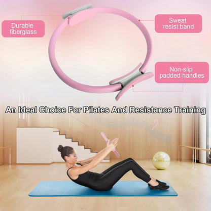 Fitness Circle Pilates Ring – 14 Inch Toning Ring for Home Workouts - Trenduff