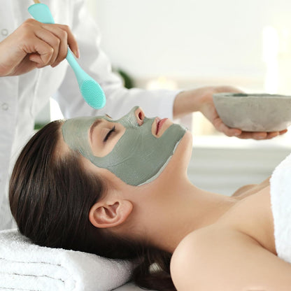 2-Pcs Silicone Face Mask Brush – Soft Cleansing & Applicator Tool - Trenduff