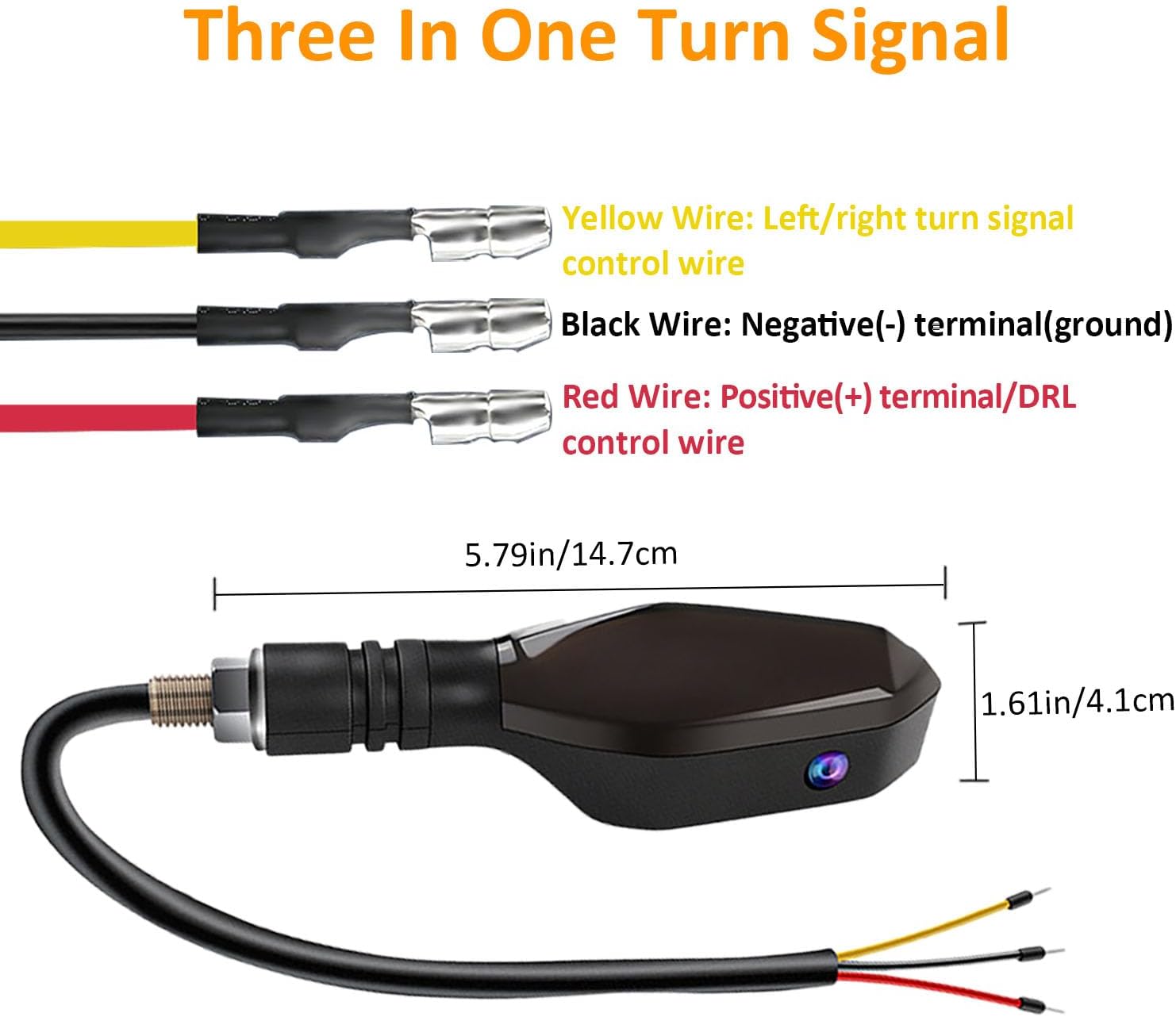LED Motorcycle Turn Signal Lights with Arrow Projection – RGB 27 Modes - Trenduff