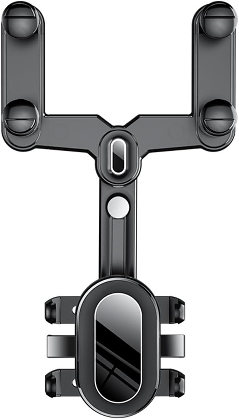 Rear View Mirror Car Phone Holder – Rotatable & Stable Mount - Trenduff