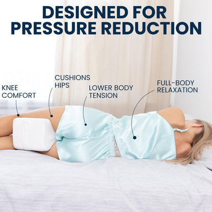 Orthopedic Knee Pillow for Side Sleepers – Sciatica Pain Relief & Alignment - Trenduff