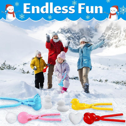 Snowball Maker 4 Pack – Fun Winter Snow Toys with Handle - Trenduff