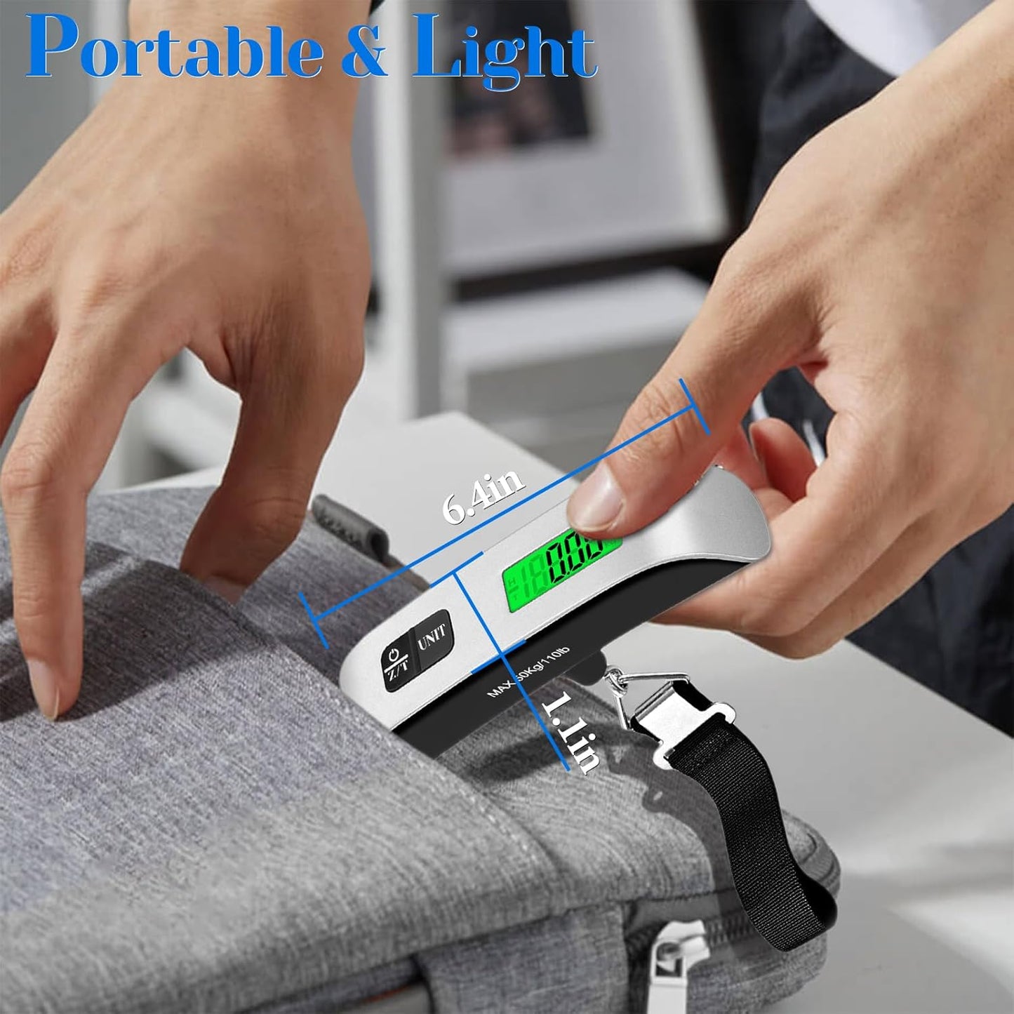 Digital Luggage Scale – Accurate Travel Weight Scale with LED Display - Trenduff