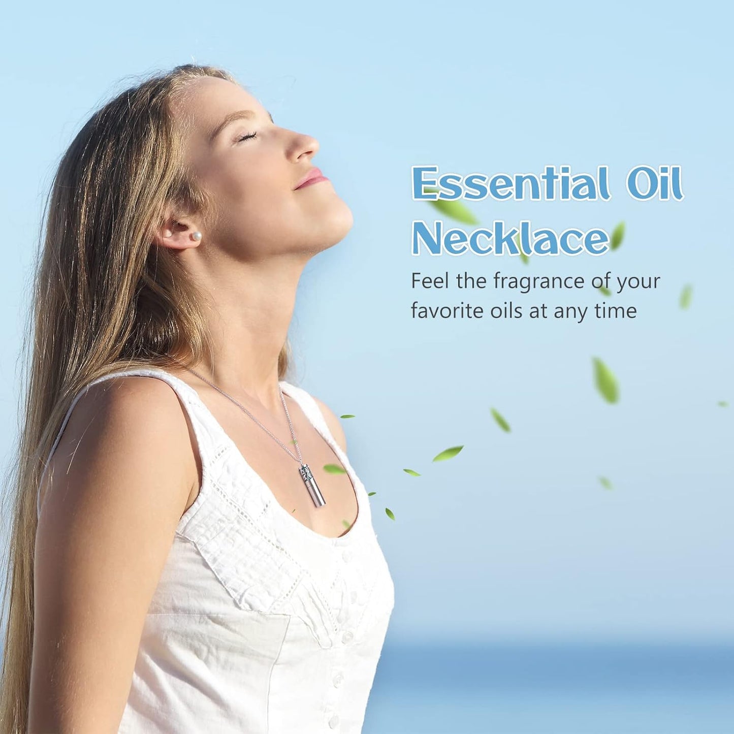 Essential Oil Diffuser Necklace – Aromatherapy Locket Set - Trenduff