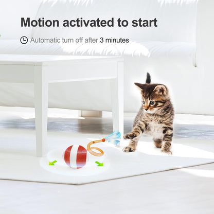 Interactive Cat Toy Ball – Motion Activated Play for Indoor Cats - Trenduff