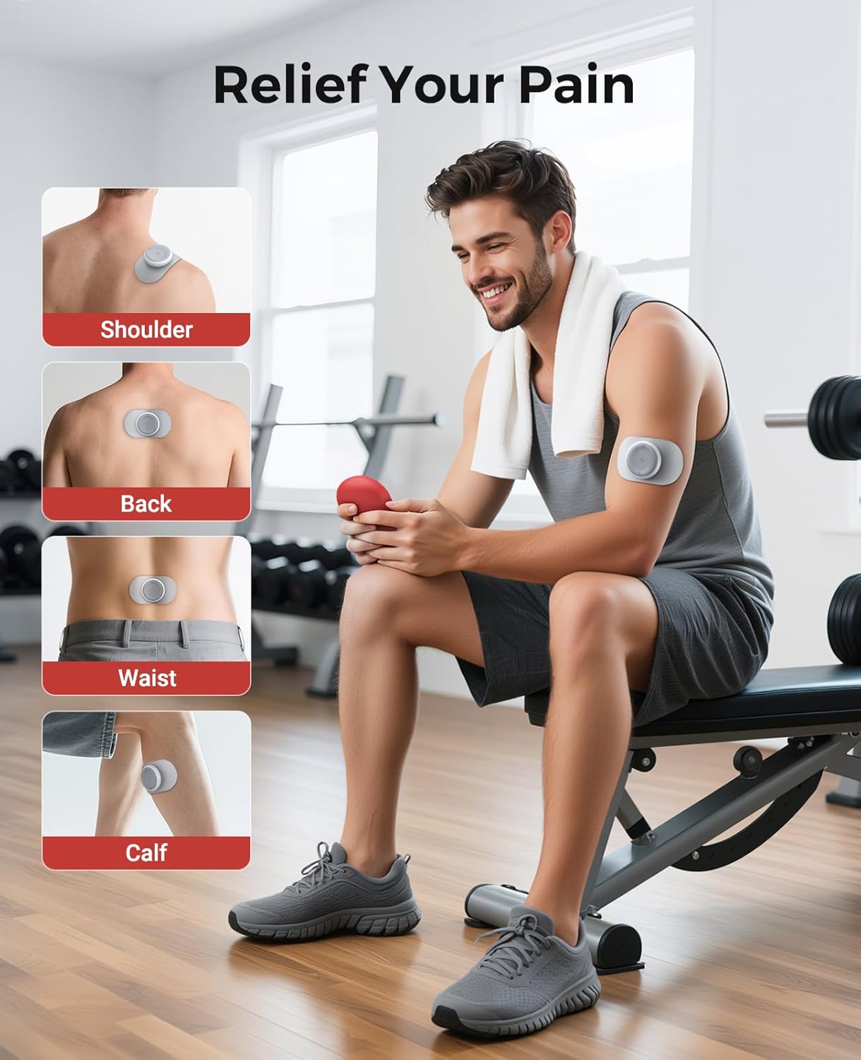 Wireless TENS Unit – Portable Muscle Stimulator for Body Comfort - Trenduff