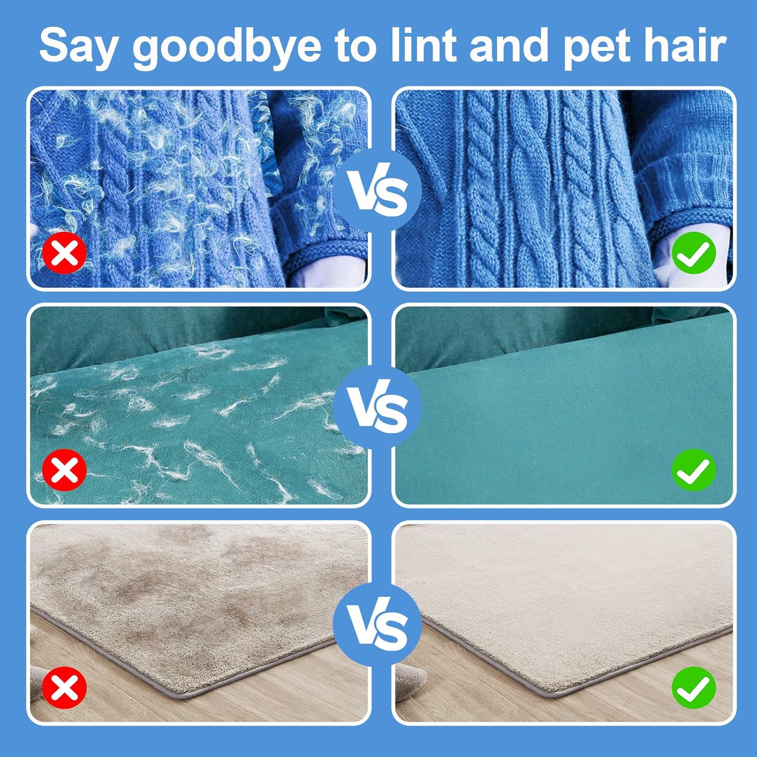 Pet Hair Removal Glove – Reusable Electrostatic Cleaner for Cats & Dogs - Trenduff