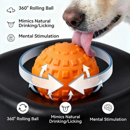 Slow Feeder Dog Bowl – Spill Resistant Lick Mat Puzzle Toy - Trenduff