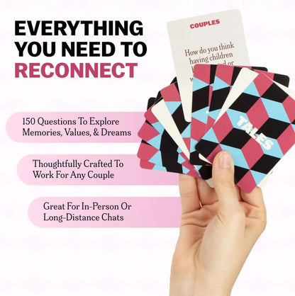 Couples Conversation Starter Cards – Deep Connection Date Night Game - Trenduff