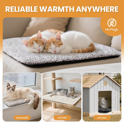 Self Warming Cat Bed – Extra Warm Thermal Pet Pad for Indoor & Outdoor - Trenduff
