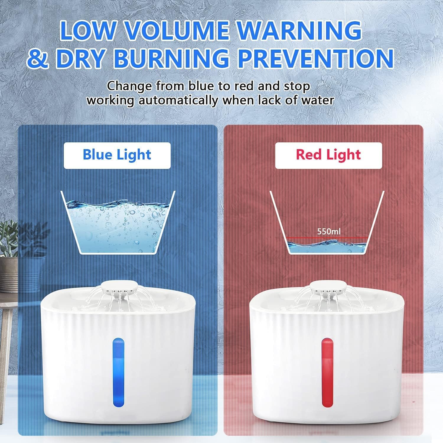 Cat Water Fountain – Automatic Flow Pet Feeder Bowl - Trenduff