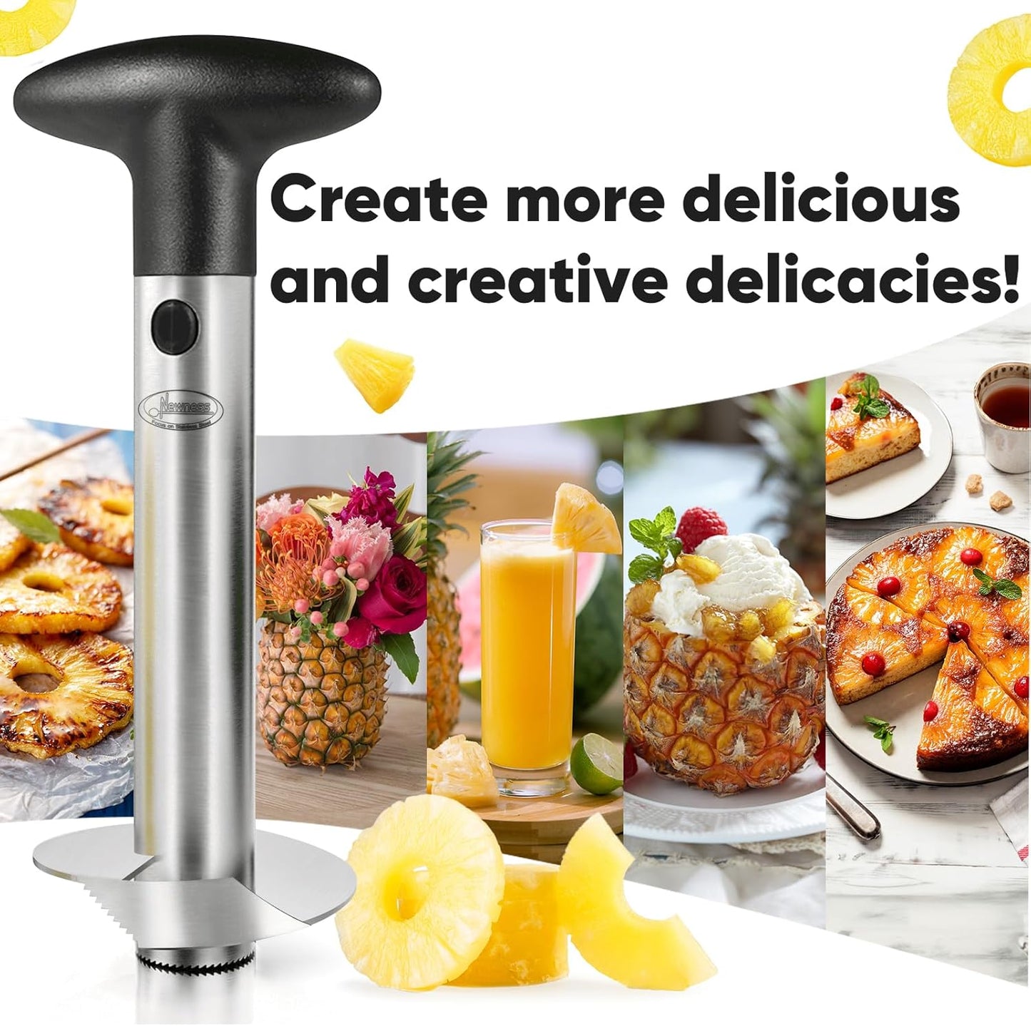 Premium Pineapple Corer – Stainless Steel Easy Slice Tool - Trenduff