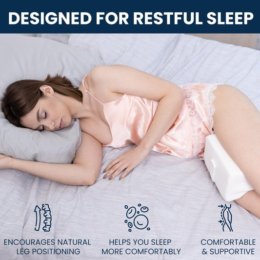 Orthopedic Knee Pillow for Side Sleepers – Sciatica Pain Relief & Alignment - Trenduff
