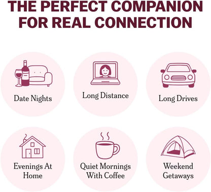 Couples Conversation Starter Cards – Deep Connection Date Night Game - Trenduff