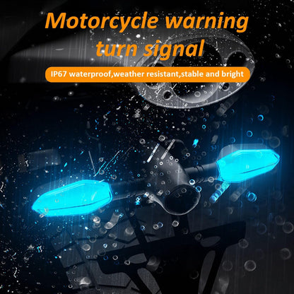 LED Motorcycle Turn Signal Lights with Arrow Projection – RGB 27 Modes - Trenduff