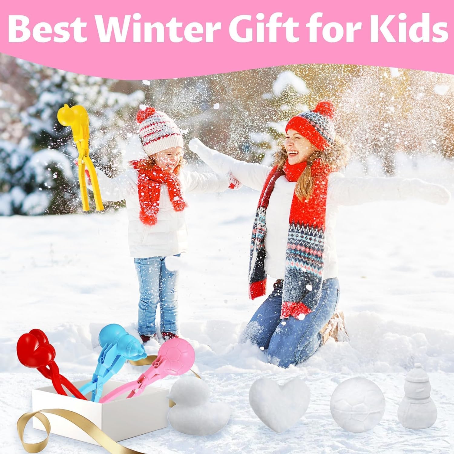 Snowball Maker 4 Pack – Fun Winter Snow Toys with Handle - Trenduff