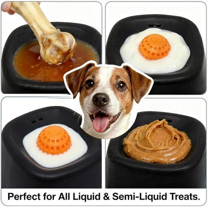 Slow Feeder Dog Bowl – Spill Resistant Lick Mat Puzzle Toy - Trenduff