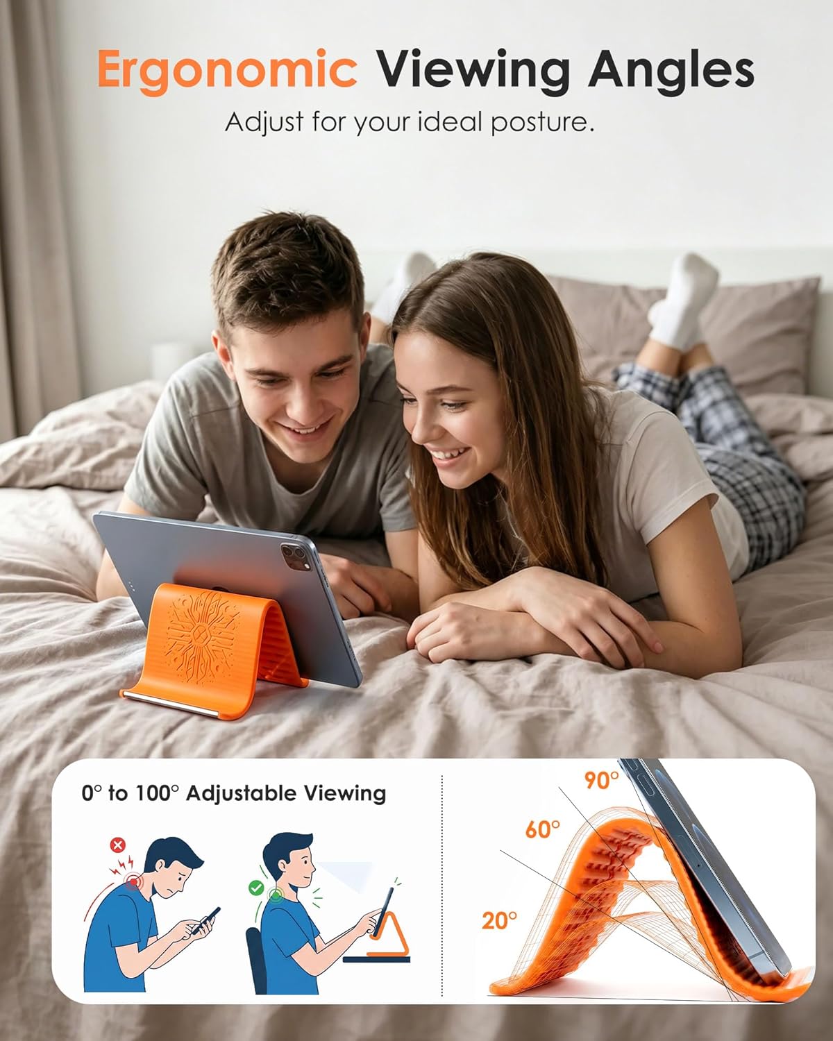 Portable Foldable Phone Holder – Flexible 360° Silicone Travel Stand