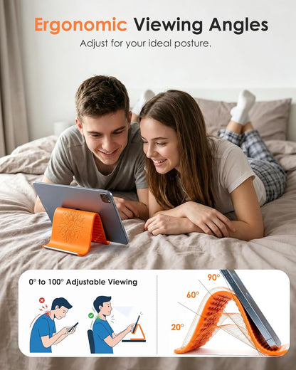 Portable Foldable Phone Holder – Flexible 360° Silicone Travel Stand