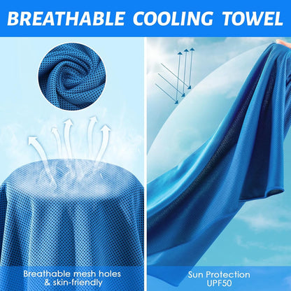 2 Pack Cooling Towels – Instant Cooling Towels for Sports & Outdoor Use - Trenduff