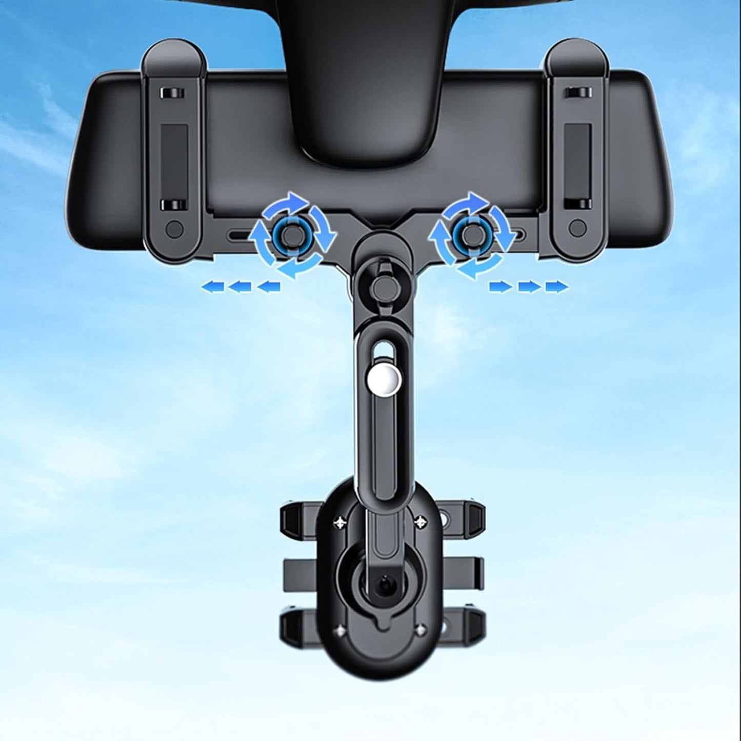 Rear View Mirror Car Phone Holder – Rotatable & Stable Mount - Trenduff