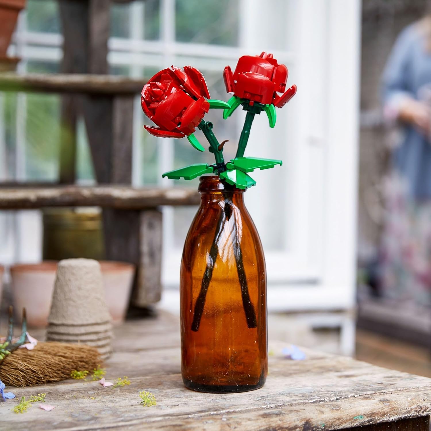 Roses Building Kit for Kids & Home Decor – Gift for Flower Lovers - Trenduff