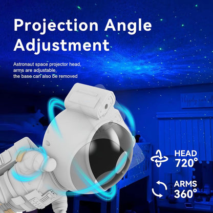 Astronaut Star Projector Galaxy Night Light for Bedroom Decor - Trenduff