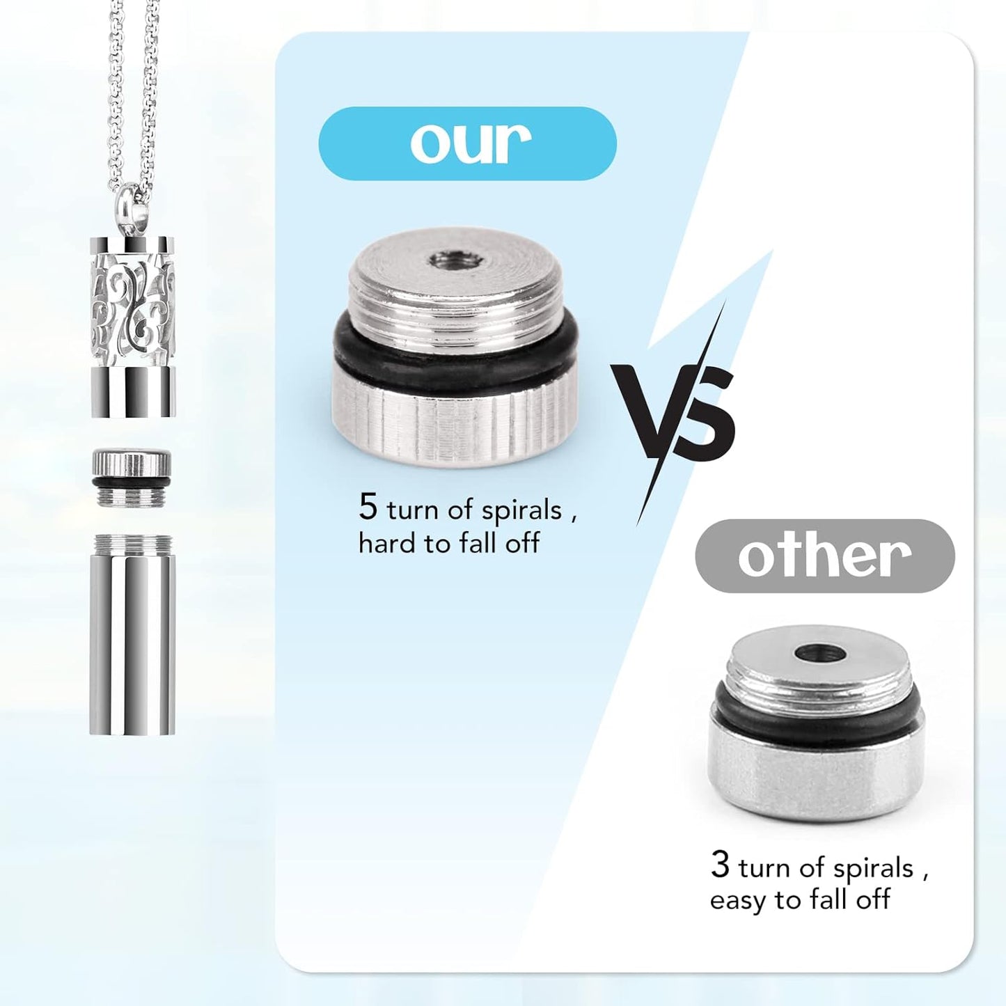 Essential Oil Diffuser Necklace – Aromatherapy Locket Set - Trenduff