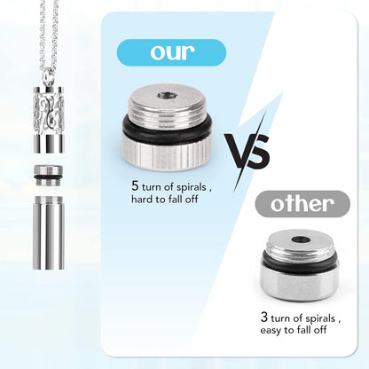 Essential Oil Diffuser Necklace – Aromatherapy Locket Set - Trenduff