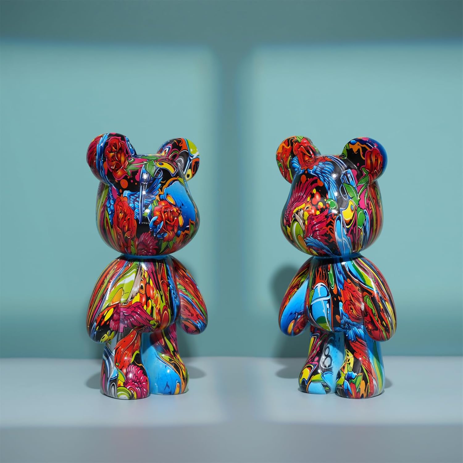 Resin Bear Statue Decor – Modern Animal Sculpture for Home - Trenduff