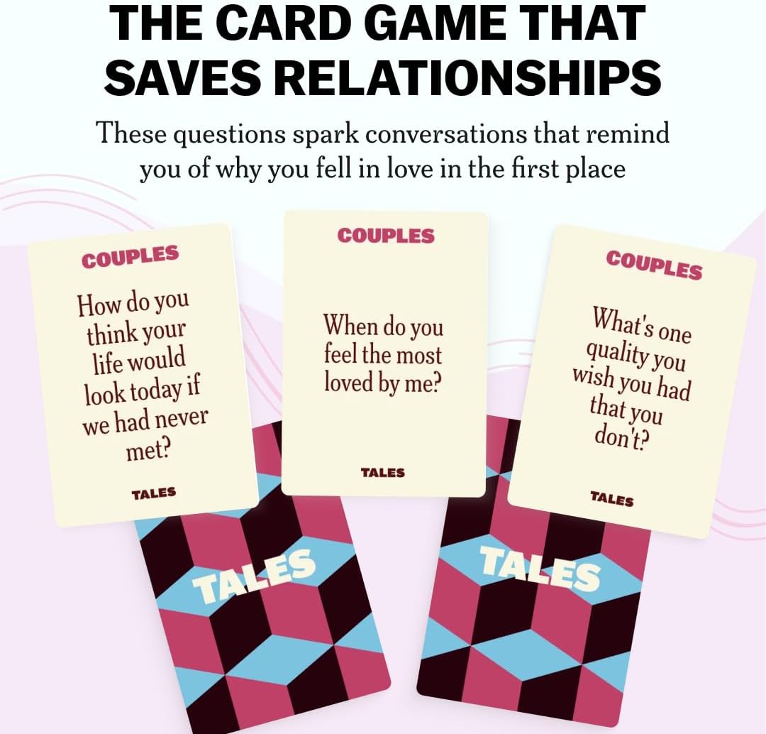 Couples Conversation Starter Cards – Deep Connection Date Night Game - Trenduff