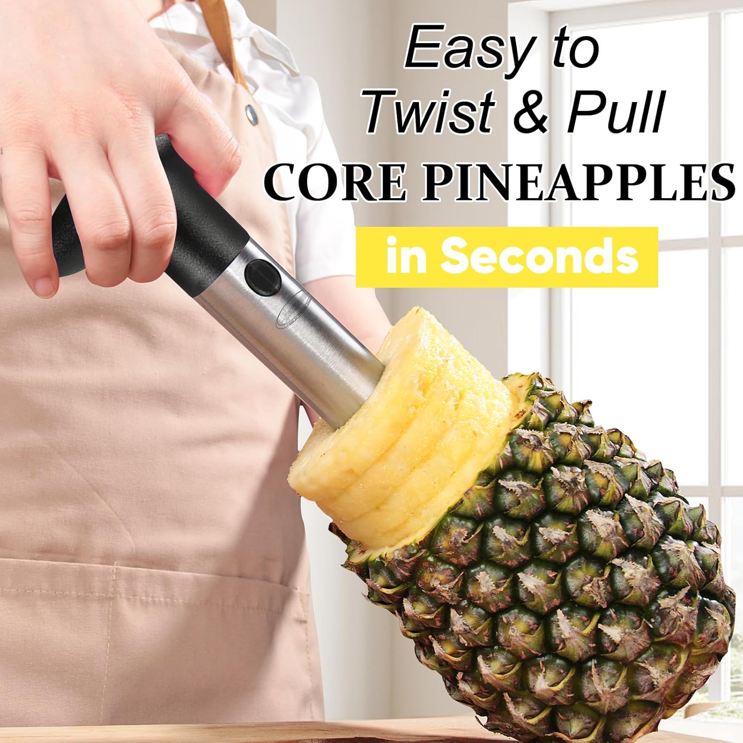 Premium Pineapple Corer – Stainless Steel Easy Slice Tool - Trenduff