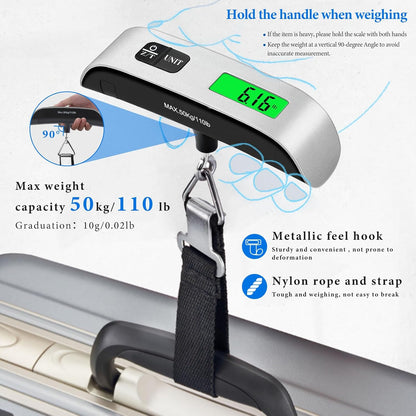 Digital Luggage Scale – Accurate Travel Weight Scale with LED Display - Trenduff